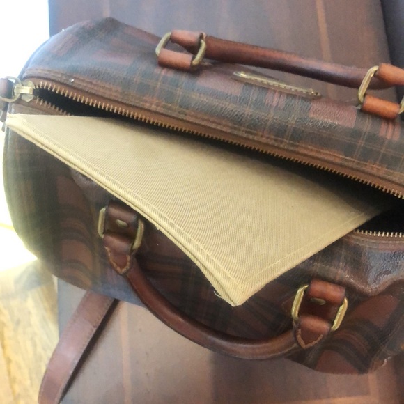 MRALPH LAUREN Tartan Plaid Boston Travel Crossbody Shoulder Bag Speedy 30 - Picture 11 of 17